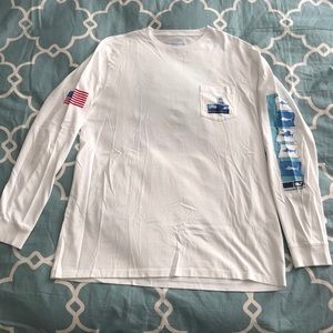 Brand New men’s Vinyard Vine LS fishing T-shirt